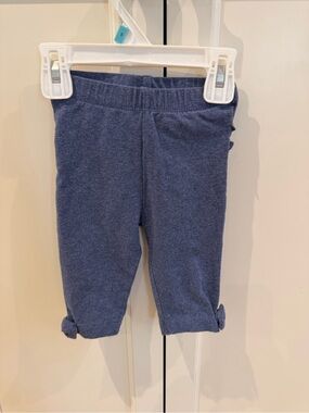 Rufflebutts 12-24m Blue Girls' Knit Capri Pants
